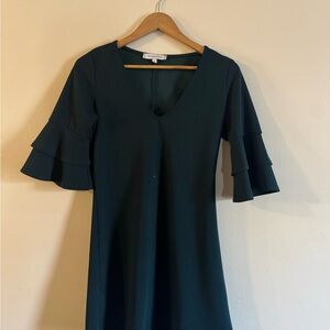 The Vanity Room Dark Green Long Sleeve Dress